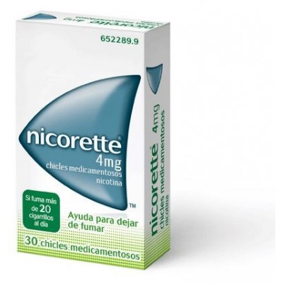 Comprar NICORETTE 4 mg 30 CHICLES MEDICAMENTOSOS al mejor precio en NuestraFarma, tu farmacia online