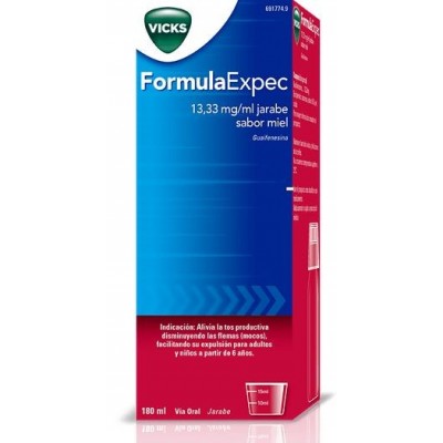 Comprar FORMULAEXPEC 13,33 mg/ml JARABE 1 FRASCO 180 ml (SABOR MIEL) al mejor precio en NuestraFarma, tu farmacia online