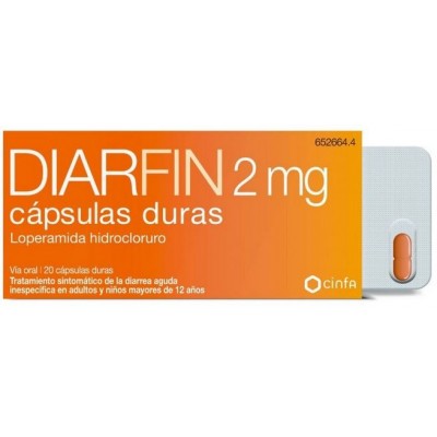 Comprar DIARFIN 2 MG 20 CAPSULAS al mejor precio en NuestraFarma, tu farmacia online