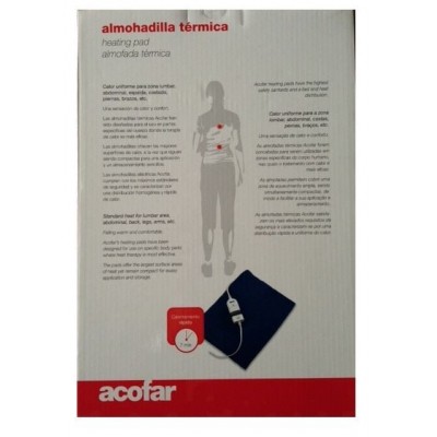 Comprar ACOFAR ALMOHADILLA TERMICA 33X40.5 CM al mejor precio en NuestraFarma, tu farmacia online