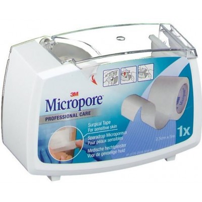 Comprar ESPARADRAPO MICROPORE PAPEL BLANCO 2.5 CM X 7.5 M al mejor precio en NuestraFarma, tu farmacia online