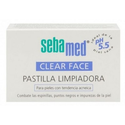 Comprar SEBAMED CLEAR FACE PASTILLA LIMPIADORA 100 G al mejor precio en NuestraFarma, tu farmacia online