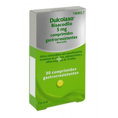 Comprar DULCOLAXO BISACODILO 5 mg 30 COMPRIMIDOS GASTRORRESISTENTES al mejor precio en NuestraFarma, tu farmacia online