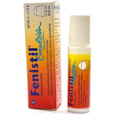 Comprar FENISTIL 1 mg/ml EMULSION CUTANEA 1 FRASCO ROLL-ON 8 ml al mejor precio en NuestraFarma, tu farmacia online
