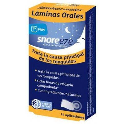 Comprar SNOREEZE LAMINAS ORALES 14 UNIDADES al mejor precio en NuestraFarma, tu farmacia online