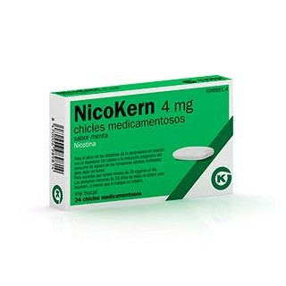 NICOKERN 4 mg 24 CHICLES MEDICAMENTOSOS (SABOR MENTA)