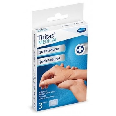 Comprar TIRITAS MEDICAL QUEMADURAS 4.5 X 6.5 CM 8 UNIDADES al mejor precio en NuestraFarma, tu farmacia online