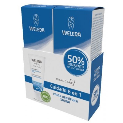 Comprar WELEDA PASTA DENTIFRICA SALINA 75 ML DUPLO al mejor precio en NuestraFarma, tu farmacia online