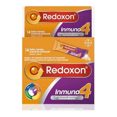 Comprar REDOXON INMUNO 4 SABOR NARANJA 14 SOBRES al mejor precio en NuestraFarma, tu farmacia online