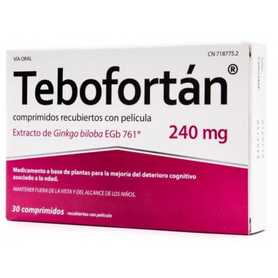 Comprar TEBOFORTAN 240 MG 30 COMPRIMIDOS RECUBIERTOS al mejor precio en NuestraFarma, tu farmacia online