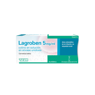 LAGROBEN 5 mg/ml COLIRIO EN SOLUCION 30 MONODOSIS 0,4 ml
