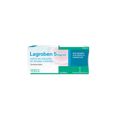 Comprar LAGROBEN 5 mg/ml COLIRIO EN SOLUCION 30 MONODOSIS 0,4 ml al mejor precio en NuestraFarma, tu farmacia online