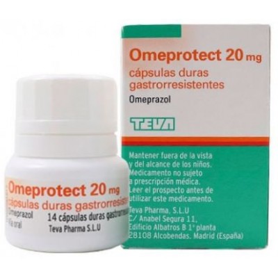 Comprar OMEPROTECT 20 MG 14 CAPSULAS GASTRORRESISTENTES (FRASCO) al mejor precio en NuestraFarma, tu farmacia online