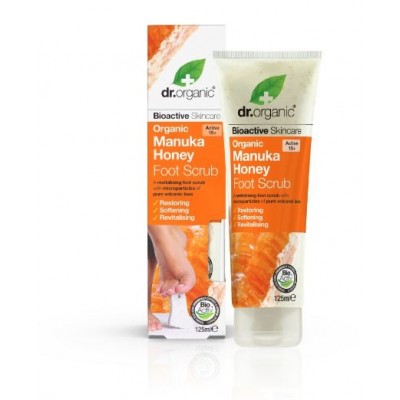 Comprar DR ORGANIC MIEL DE MANUKA EXFOLIANTE DE PIES 125 ML al mejor precio en NuestraFarma, tu farmacia online
