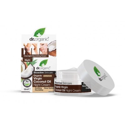 Comprar DR ORGANIC ACEITE DE COCO CREMA DE NOCHE 50 ML al mejor precio en NuestraFarma, tu farmacia online