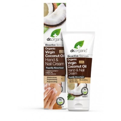 Comprar DR ORGANIC ACEITE DE COCO CREMA DE MANOS Y UÑAS 100 ML al mejor precio en NuestraFarma, tu farmacia online
