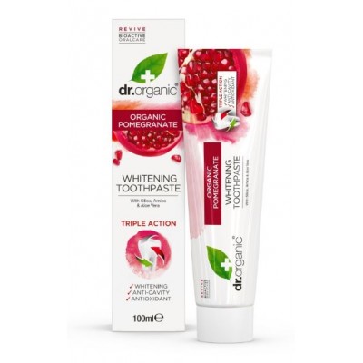 Comprar DR ORGANIC GRANADA ORGANICA PASTA DE DIENTES 100 ML al mejor precio en NuestraFarma, tu farmacia online