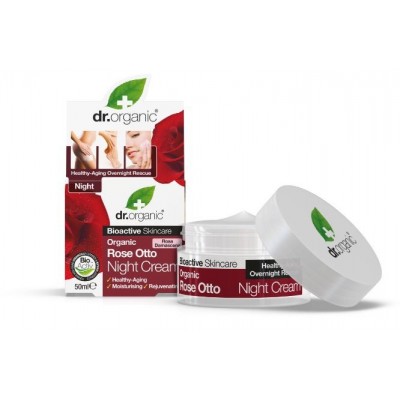 Comprar DR ORGANIC ROSA DE DAMASCO CREMA DE NOCHE 50 ML al mejor precio en NuestraFarma, tu farmacia online
