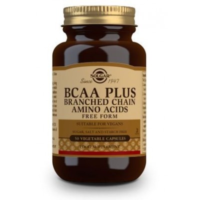 Comprar SOLGAR B.C.A.A. PLUS 50 CAPSULAS VEGETALES al mejor precio en NuestraFarma, tu farmacia online