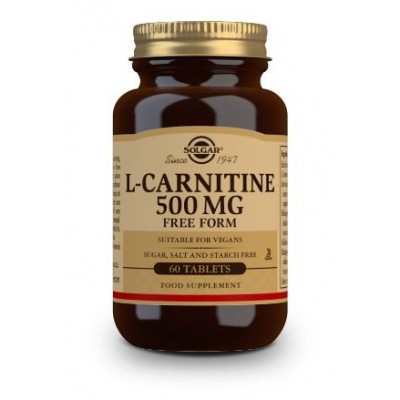 Comprar SOLGAR L-CARNITINA 500MG 60 COMPRIMIDOS al mejor precio en NuestraFarma, tu farmacia online