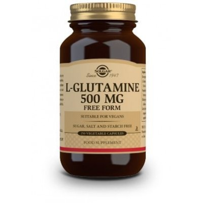 Comprar SOLGAR L-GLUTAMINA 500 MG 250 CAPSULAS VEGETALES al mejor precio en NuestraFarma, tu farmacia online