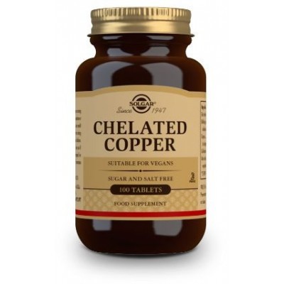 Comprar SOLGAR COBRE QUELADO 100 COMPRIMIDOS al mejor precio en NuestraFarma, tu farmacia online