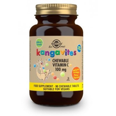 Comprar SOLGAR KANGAVITES VITAMINA C 100MG 90 COMPRIMIDOS MASTICABLES al mejor precio en NuestraFarma, tu farmacia online