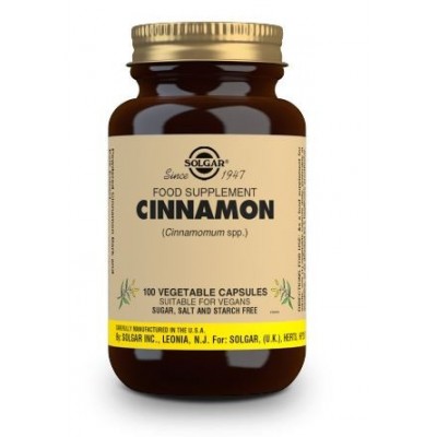Comprar SOLGAR CANELA 500MG 100 CAPSULAS VEGETALES al mejor precio en NuestraFarma, tu farmacia online