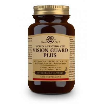 Comprar SOLGAR VISION GUARD PLUS 60 CAPSULAS VEGETALES al mejor precio en NuestraFarma, tu farmacia online