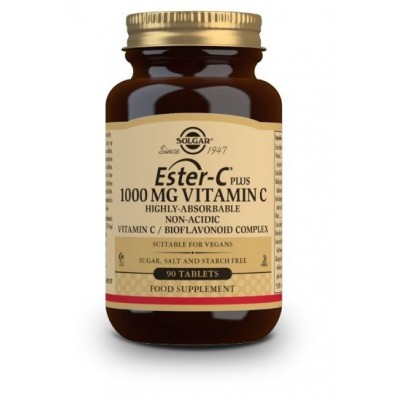 Comprar SOLGAR ESTER-C PLUS VITAMINA C 1000MG 90 COMPRIMIDOS al mejor precio en NuestraFarma, tu farmacia online
