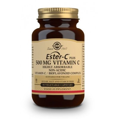 Comprar SOLGAR ESTER-C PLUS VITAMINA C 500 MG 50 CAPSULAS VEGETALES al mejor precio en NuestraFarma, tu farmacia online