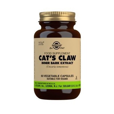 Comprar SOLGAR UÑA DE GATO EXTRACTO DE CORTEZA INTERNA (UNCARIA TOMENTOSA) 60 CAPSULAS VEGETALES al mejor precio en NuestraFarma, tu farmacia online