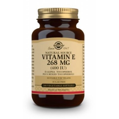 Comprar SOLGAR VITAMINA E 400UI (268MG) 100 CAPSULAS VEGETALES BLANDAS al mejor precio en NuestraFarma, tu farmacia online