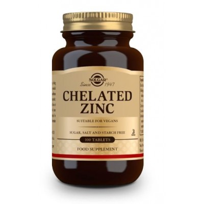 Comprar SOLGAR ZINC QUELADO 100 COMPRIMIDOS al mejor precio en NuestraFarma, tu farmacia online