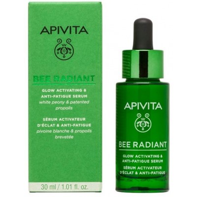 Comprar APIVITA BEE RADIANT PEONY SERUM LUMINOSIDAD Y ANTIFATIGA 30 ML al mejor precio en NuestraFarma, tu farmacia online