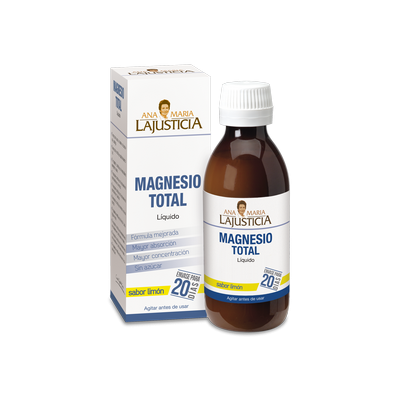 Comprar ANA MARIA LAJUSTICIA MAGNESIO TOTAL LIQUIDO SABOR LIMON 200 ML al mejor precio en NuestraFarma, tu farmacia online
