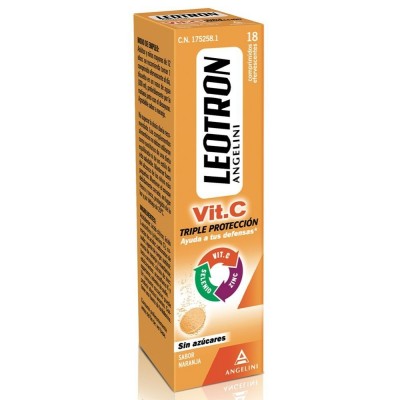 Comprar LEOTRON VITAMINA C 18 COMPRIMIDOS EFERVESCENTES al mejor precio en NuestraFarma, tu farmacia online