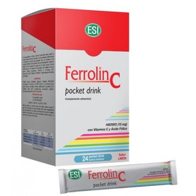 Comprar FERROLIN C POCKET DRINK 24 SOBRES al mejor precio en NuestraFarma, tu farmacia online