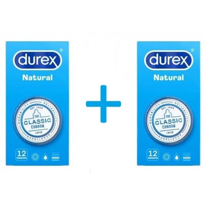 Comprar DUREX NATURAL12 PRESERVATIVOS 2 CAJAS al mejor precio en NuestraFarma, tu farmacia online