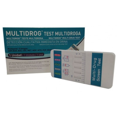 Comprar MULTIDROG TEST DIAGNOSTICO DE DROGAS 10 DROGAS al mejor precio en NuestraFarma, tu farmacia online