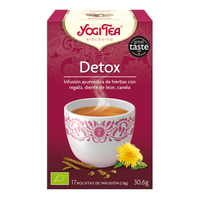 Comprar YOGI TEA BIOLOGICO DETOX 17 BOLSITAS al mejor precio en NuestraFarma, tu farmacia online