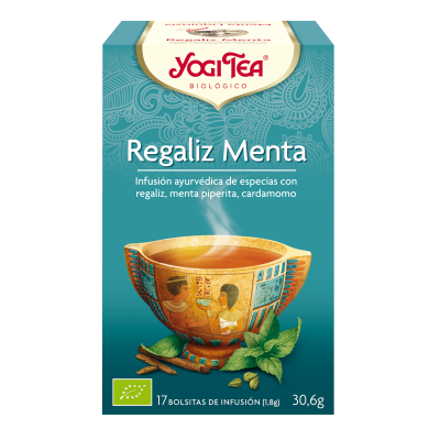 Comprar YOGI TEA BIOLOGICO REGALIZ MENTA 17 BOLSITAS al mejor precio en NuestraFarma, tu farmacia online