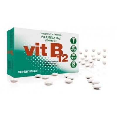Comprar VITAMINA B12 RETARD SORIA NATURAL 48 COMPRIMIDOS al mejor precio en NuestraFarma, tu farmacia online