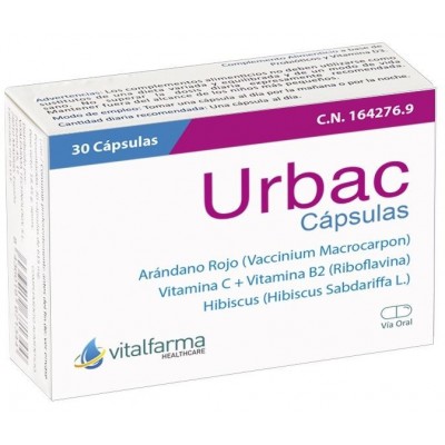 Comprar URBAC 30 CAPSULAS al mejor precio en NuestraFarma, tu farmacia online
