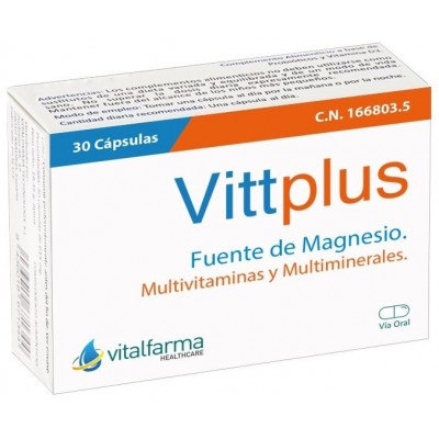 Comprar VITTPLUS 30 CAPSULAS al mejor precio en NuestraFarma, tu farmacia online