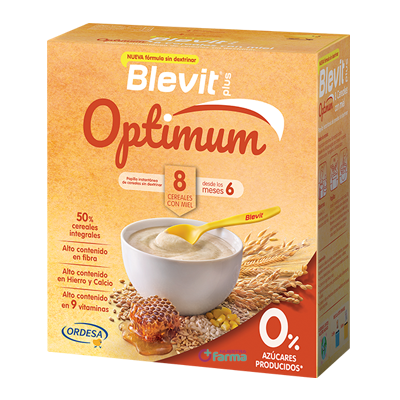 Comprar BLEVIT PLUS OPTIMUM 8 CEREALES MIEL 400 G al mejor precio en NuestraFarma, tu farmacia online