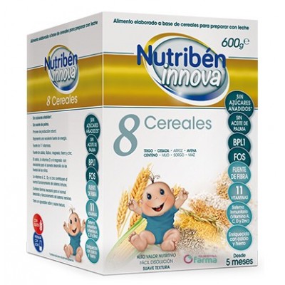 Comprar NUTRIBEN INNOVA 8 CEREALES 600 G al mejor precio en NuestraFarma, tu farmacia online