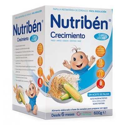 Comprar NUTRIBEN CRECIMIENTO CON LECHE ADAPTADA 600 G al mejor precio en NuestraFarma, tu farmacia online