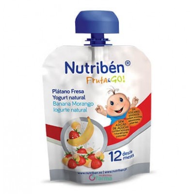 Comprar NUTRIBEN FRUTA & GO PLATANO, FRESA Y YOGURT NATURAL 90 G al mejor precio en NuestraFarma, tu farmacia online