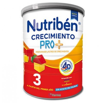 Comprar NUTRIBEN CRECIMIENTO 3 800 G al mejor precio en NuestraFarma, tu farmacia online